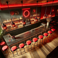 Design d'intérieur de bar de luxe, mobilier commercial complet sur mesure pour restaurant, club, bar lounge, comptoir de bar à café