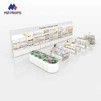 Aménagement de boutique de cosmétiques K Beauty personnalisable, mobilier d'exposition pour boutique de cosmétiques avec éclairage LED pour les équipements de magasin de détail