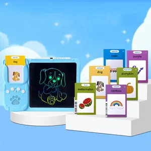 2 In 1 Drawing Toys LCD Writing Pad for Kids Flash Card Learning Toys