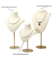 Support de présentation de bijoux en métal détachable en microfibre haut de gamme et exquis, accessoires de photographie
