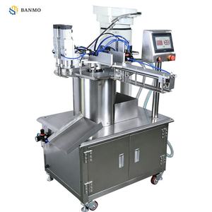 Machine de capsulage BANMO avec pompe magnétique servo à double tête, système de contrôle PLC avec écran tactile en chinois et en anglais - Product Image 3