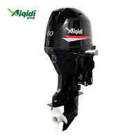 AIQIDI CE Starter elektrik, Motor tempel bensin 50HP 60HP dengan sistem pendingin air
