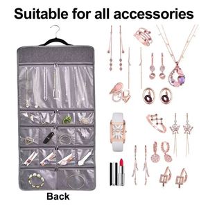2026 Hot Visible Quality Multi Pockets <b>Glasses</b> Storage <b>Rack</b> Jewelry Storage Bag Closet Hanging Storage Bag for Bedroom - Product Image 2