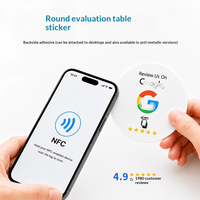 Carte tactile NFC personnalisée avec puce 215 et commentaires positifs