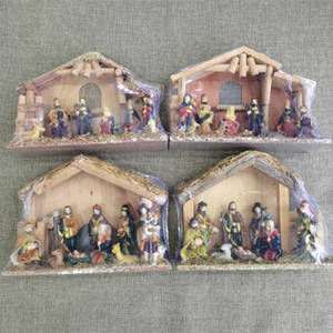 Pesebre <span class=keywords><strong>de</strong></span> 25cm, pesebre navideño, figuras <span class=keywords><strong>de</strong></span> escena <span class=keywords><strong>de</strong></span> la Natividad, <span class=keywords><strong>casa</strong></span> <span class=keywords><strong>de</strong></span> madera católica, juego <span class=keywords><strong>de</strong></span> comedero <span class=keywords><strong>de</strong></span> caballo <span class=keywords><strong>de</strong></span> <span class=keywords><strong>nacimiento</strong></span> <span class=keywords><strong>de</strong></span> hijo pintado en resina - Product Image 6