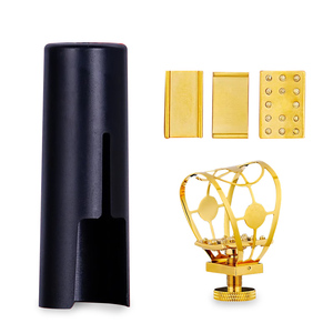 <span class=keywords><strong>KUNO</strong></span> tapa de ligadura de Metal para saxofón SAX clarinete boquilla de goma dura Bb Soprano Eb Alto Tenor barítono instrumentos musicales - Product Image 1