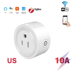 Smart <strong>Plug</strong> WiFi Zigbee 10A 16A Socket Wireless <strong>Remote</strong> Voice Control Socket Work With Alexa Google Home EU Us Cn <strong>Plug</strong> - Product Image 2
