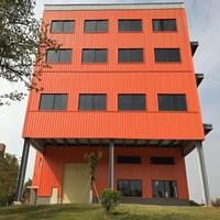 Bâtiment métallique moderne à plusieurs étages à structure en acier pour une construction rapide pour les centres commerciaux résidentiels, les parkings et les bureaux
