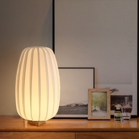 Lampe de bureau en tissu AB Design, style nordique, éclairage de chevet, table Wabi Sabi pour hôtel, chambre à coucher, salon
