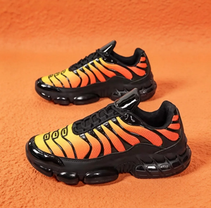 Chaussures de sport décontractées pour hommes en cuir véritable de luxe, antidérapantes, à lacets, respirantes - Product Image 1