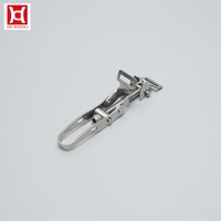 Attache de serrage robuste en acier inoxydable 304 pour tuyau de cheminée cylindrique européen, avec boulon long et loquet à bascule réglable