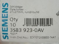 3SB3923-0AV 3SB39230AV Porta Señales 10 Piezas para PLC
