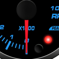 Tachometer LED 52mm 0-10 x1000 RPM Analog RPM Meter untuk Dashboard Mobil Universal