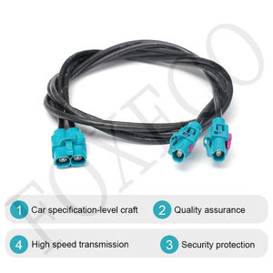 即插即用蓝色Fakra传输电缆，用于日常电子设备充电和数据传输 - Product Image 2