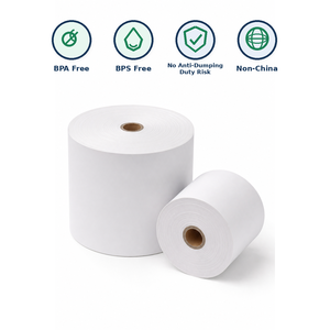 80x80mm Thermal Receipt <b>Paper</b> <b>Roll</b> 48gsm for Restaurant POS Systems Factory Wholesale - Product Image 1