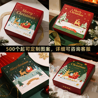 Boîte cadeau avion de Noël 250 g/m² floquée, personnalisée, vide, pour cadeaux de fin d'année, vente en gros