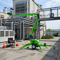 Plateforme élévatrice électrique à flèche de 12 m, design léger, acier haute résistance, capacité de 200 kg, pour travaux de construction en hauteur