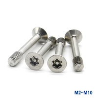 Sekrup Torx Pin Flat Stainless Steel Harga Grosir Murah, Harga Pabrik Sekrup Captive M2.5 M2.6 M2.9 M3 M3.5 M3.9