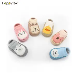 कोरियाई संस्करण शिशु कम शीर्ष बच्चा जूते और मोजे बच्चों के बच्चे मंजिल नाव जुराबें चप्पल छेद धनुष चमड़े मोजे जूता