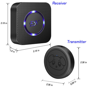 Échantillon gratuit inclus Récepteur et émetteur Entraînement au pot Sonnette pour chien Bouton tactile étanche Sonnette pour chien sans fil - Product Image 4