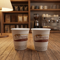 Vaso de Papel de 7.5oz para Máquinas Expendedoras, Vaso de 70mm de Diámetro Superior para Café y Té Calientes