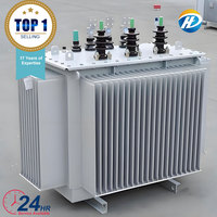 Transformador Trifásico de 160KVA, 35kv 10kv a 400V, Reductor de Voltaje Sumergido en Aceite, 5000w ONAN Dyn11