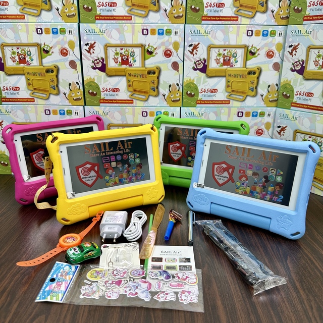 Factory Sail S45pro 7-Inch Android Tablet for Kids Dual Core MTK Processor OEM WiFi 8GB Memory Capacity for Gaming Business