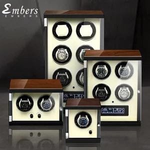 Embers Classic Fashion Watch Winder 1 2 3 4 6 8 Slots Color Black and White