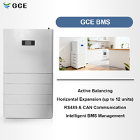 Système de stockage d'énergie à batterie empilable haute tension GCE 256V 307.2V 409.6V 50AH 100AH avec BMS et onduleur tout-en-un pour ESS domestique