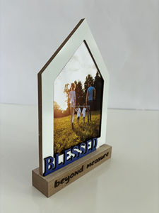 Marco <span class=keywords><strong>de</strong></span> Fotos <span class=keywords><strong>de</strong></span> MDF Tamaño A3, Hecho a Mano, Ecológico, Impresión UV, Decoración Creativa para Colgar en la Pared, Colores Blanco y Negro, Duradero - Product Image 3