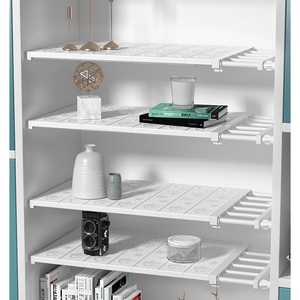 <span class=keywords><strong>Étagère</strong></span> <span class=keywords><strong>de</strong></span> rangement extensible pour armoire, support <span class=keywords><strong>de</strong></span> tension réglable, <span class=keywords><strong>séparateur</strong></span> DIY pour armoire, salle <span class=keywords><strong>de</strong></span> bain, <span class=keywords><strong>étagère</strong></span>, organisateur - Product Image 4