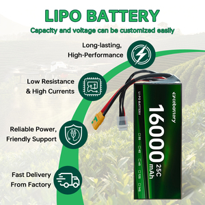 CEBATTERY FPV 드론 배터리 16000mAh <span class=keywords><strong>22000mAh</strong></span> <span class=keywords><strong>4S</strong></span> 6S 8S 12S 14S 24S 64000mAh 22.2V 리포 배터리 (드론 맞춤 제작) - Product Image 3