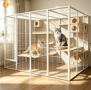 Cage à Oiseaux Métallique Extensible Extra Large en Gros avec Emplacement Libre pour l'Assemblage – Idéale pour Oiseaux, Chats, Chiens, <span class=keywords><strong>Pigeons</strong></span> et Paons - Product Image 2