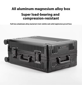 Valise à roulettes rigide en aluminium de 20 pouces avec serrure TSA, étanche, <span class=keywords><strong>taille</strong></span> <span class=keywords><strong>cabine</strong></span>, pour voyage unisexe - Product Image 2