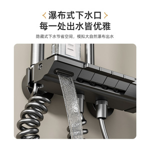 Shower <b>Set</b> Rectangle Rain Induced Pressurization Aluminum Alloy Easy To Install Top <b>Spray</b> Bathroom Shower Head Complete <b>Set</b> - Product Image 3