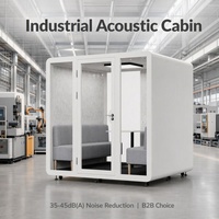 Cabines de réunion modulaires insonorisées modernes personnalisables en gros pour immeubles de bureaux et hubs de télétravail à domicile