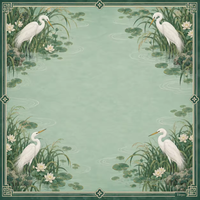 Tapis de mahjong et de poker de luxe en néoprène double face, design original exclusif, 31,5 x 31,5 pouces, pour le mahjong américain