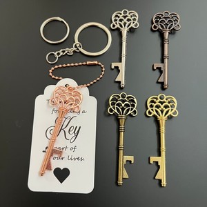 Kim loại ủng hộ đám cưới với các thẻ Rose Gold <span class=keywords><strong>Skeleton</strong></span> <span class=keywords><strong>Key</strong></span> <span class=keywords><strong>Bottle</strong></span> <span class=keywords><strong>Opener</strong></span> ủng hộ cho Bridal Shower Đảng - Product Image 5