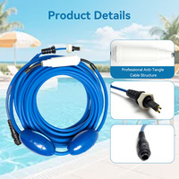 Tersedia 9995862-DIY Suku Cadang Pengganti Dol-phin Kabel Perakitan Robot Pembersih Kolam Renang Biru yang Tahan Lama dengan Putaran, Pengoperasian Bebas Kusut