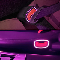 Lumière décorative pour boucle de ceinture de sécurité TMPRO ABS+LED 12V, Benz Classe C W206 W214 GLC X254, lumière ambiante LED, ambiance intérieure de voiture