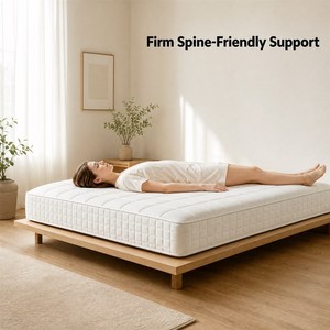 Colchón sin pegamento de 22 cm con resortes ensacados, acolchado de yute extraíble, sensación más firme, para dormitorio y hogar - Product Image 3
