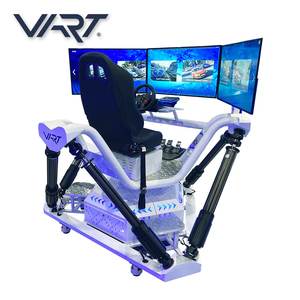 Équipement de parc d'attractions VART Plateforme de mouvement 6DOF VR Driving avec 3 écrans Simulateur de course - Product Image 4