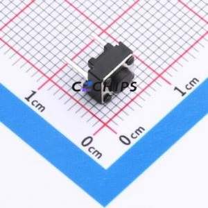 TSA06154-045B332BA Tactile Switch Through hole Component (THT),6.1x6.1mm Switch Single Pole Single Throw Round Button 1.8N 6.1mm - Product Image 1