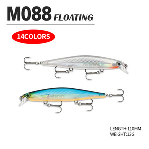 Señuelo de Pesca, Señuelos de Pesca de Pez Pequeño de Largo Alcance, 13 g/110 mm, Cebo Artificial Flotante, Anzuelos de Pesca, Simulador de Peces - Product Image 2