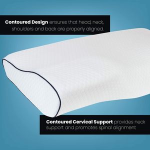 Oreiller cervical orthopédique profilé en mousse à mémoire de forme, forme papillon, vente chaude, pour le sommeil – Fournisseurs OEM - Product Image 2