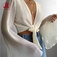 JBEIL सेक्सी फसल शीर्ष महिलाओं के फैशन में सबसे ऊपर ब्लाउज महिलाओं नई मॉडल गर्मियों में फसल शीर्ष के लिए फैशनेबल