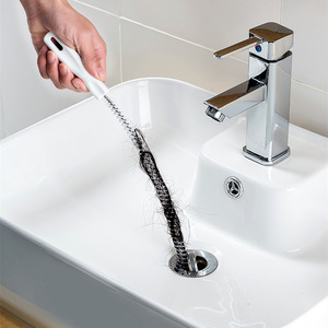 Desatascador de inodoro flexible para limpieza de cabellos en alcantarillas, <span class=keywords><strong>piscinas</strong></span> y tuberías de agua - Product Image 1
