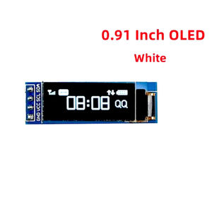 0.91 นิ้ว OLED โมดูลสีขาว/สีฟ้า 128X32 จอแสดงผล LCD LED การสื่อสารแบบ IIC เข้ากันได้กับ 3.3v-5V - Product Image 3