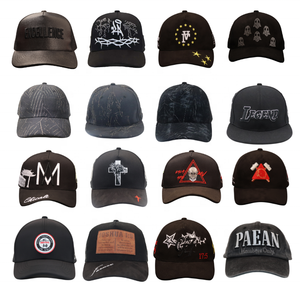 عينة مجانية من قبعات البيسبول الرياضية بتطريز ثلاثي الأبعاد، قبعات داندي واقية من الشمس وقابلة للتنفس، قبعات بيسبول مخصصة من الجلد المدبوغ - Product Image 1