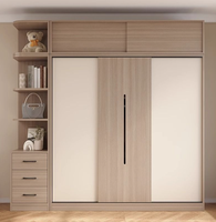 Armoire à portes coulissantes, chambre à coucher, moderne, simple et facile à assembler, armoire à vêtements